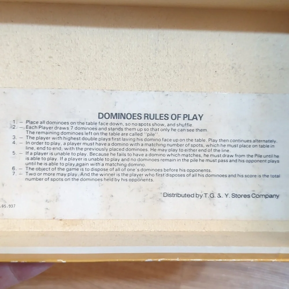 Vintage Dominoes Double Nine‎